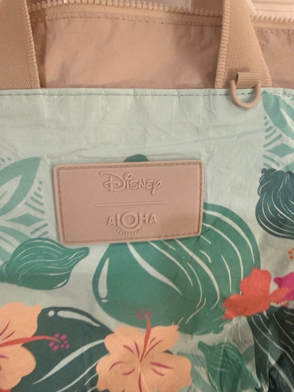 Disney x ALOHA Collection Tropical Floral Zip Tote - Picture 2 of 3